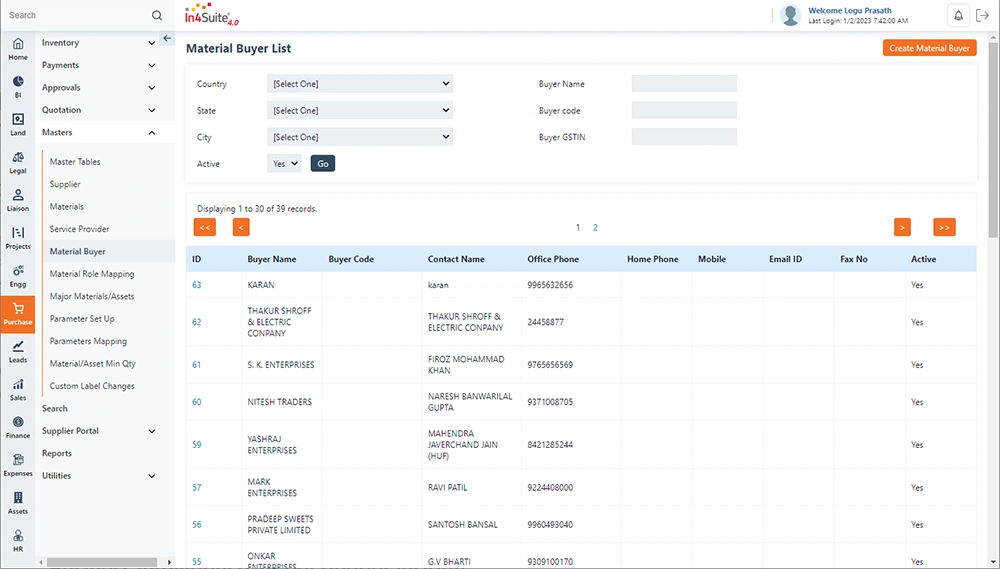 purchase module